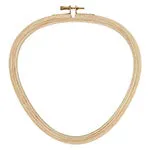 UNIQUE CRAFT Wood Embroidery Hoop - Shaped