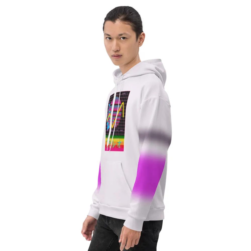 Unisex Hoodie, Vaporwave Memphis Stereo