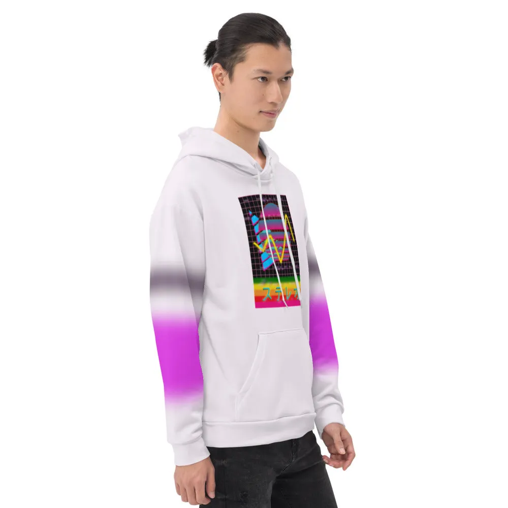 Unisex Hoodie, Vaporwave Memphis Stereo