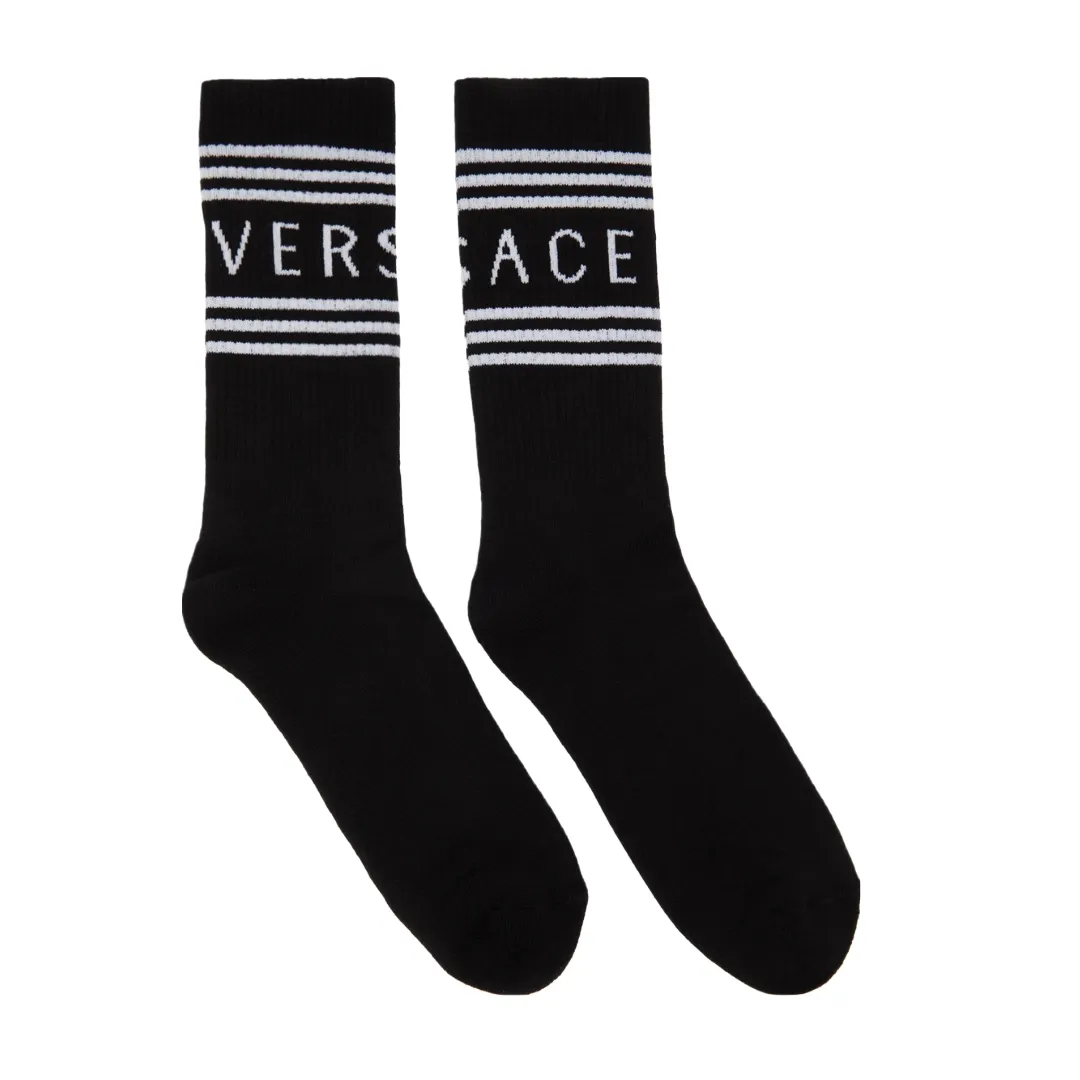 VERSACE MENS 90'S VINTAGE LOGO SOCKS