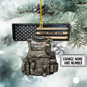 Veteran - Soldier - Custom Shaped Ornament - 177