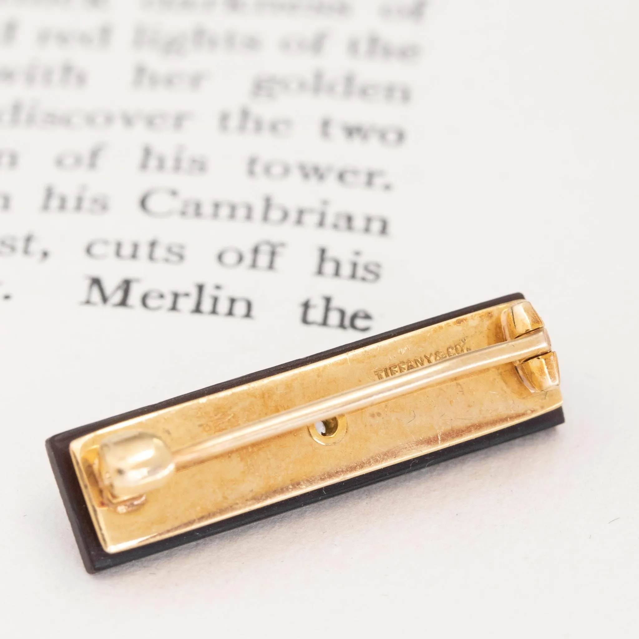 Victorian Diamond & Onyx Garter Pins by Tiffany & Co.