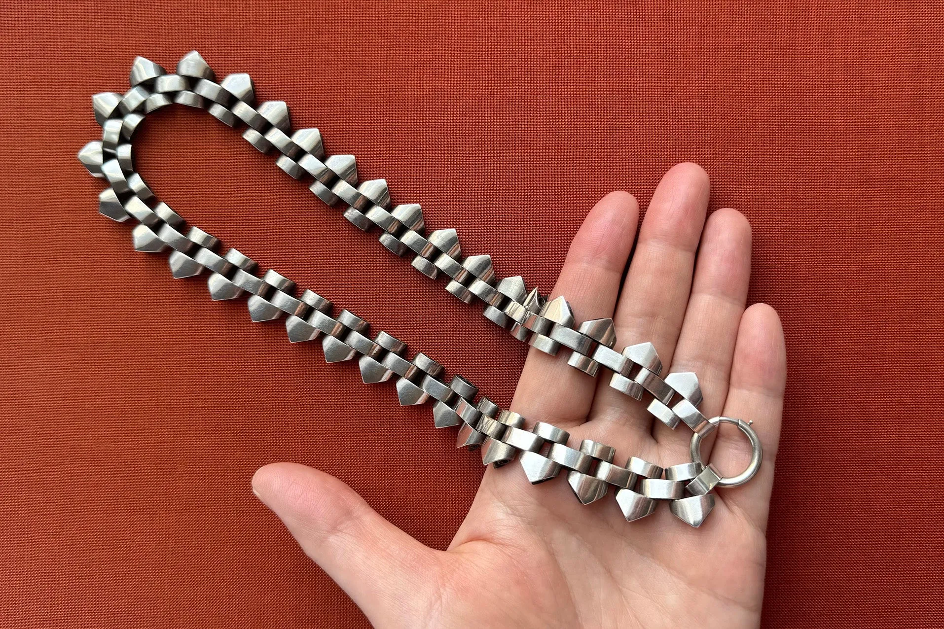 Victorian Sterling Silver Collar Necklace