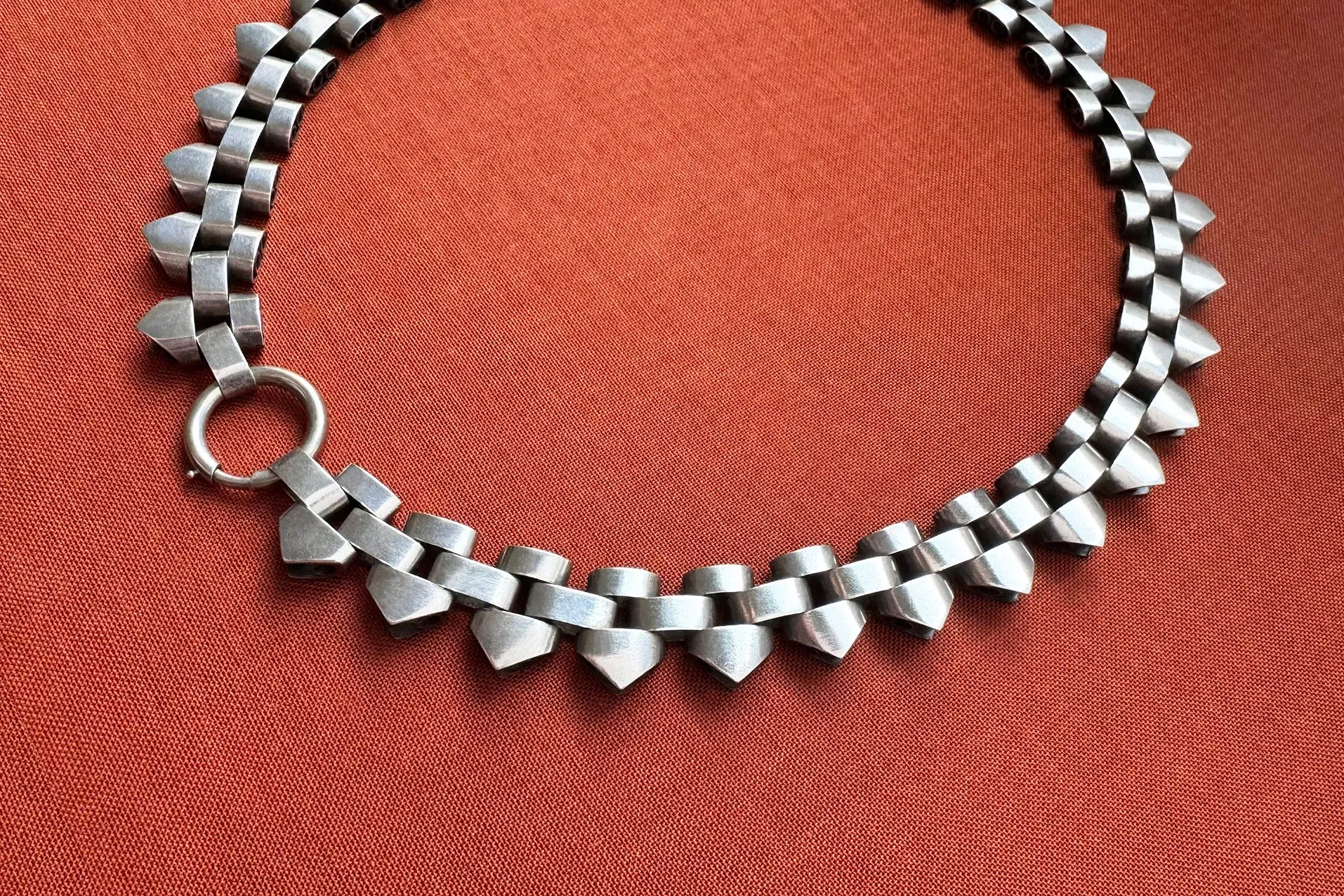 Victorian Sterling Silver Collar Necklace