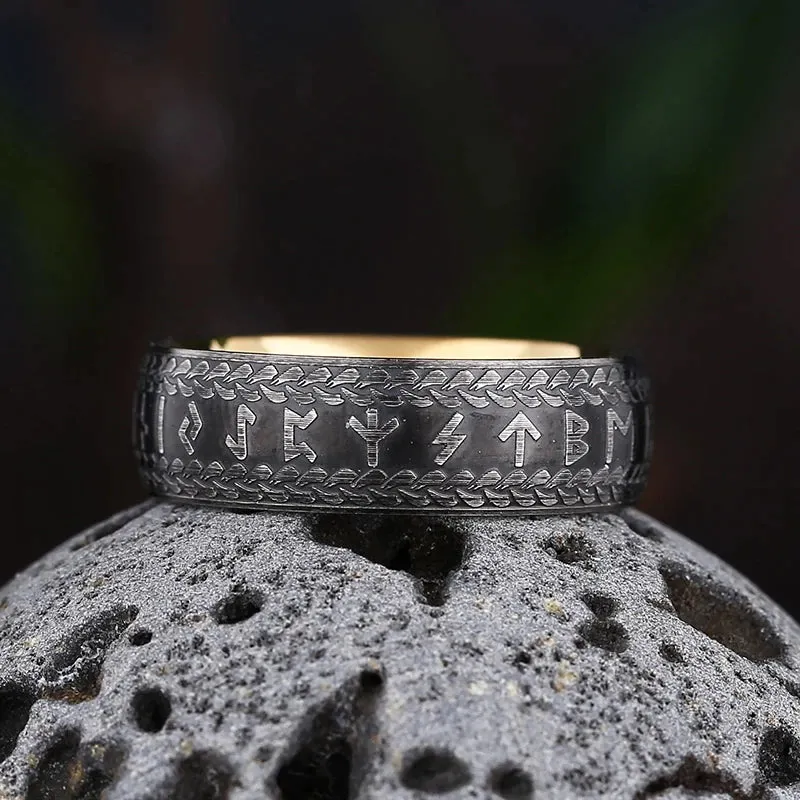 Viking Nordic Runes Ring