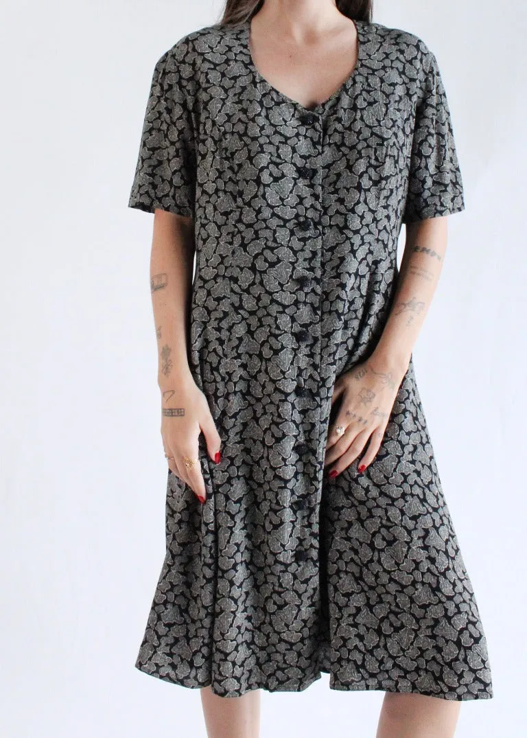 Vintage Paisley Dress D0221
