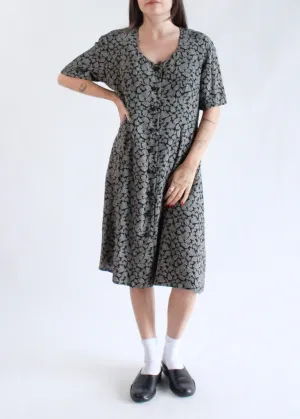 Vintage Paisley Dress D0221