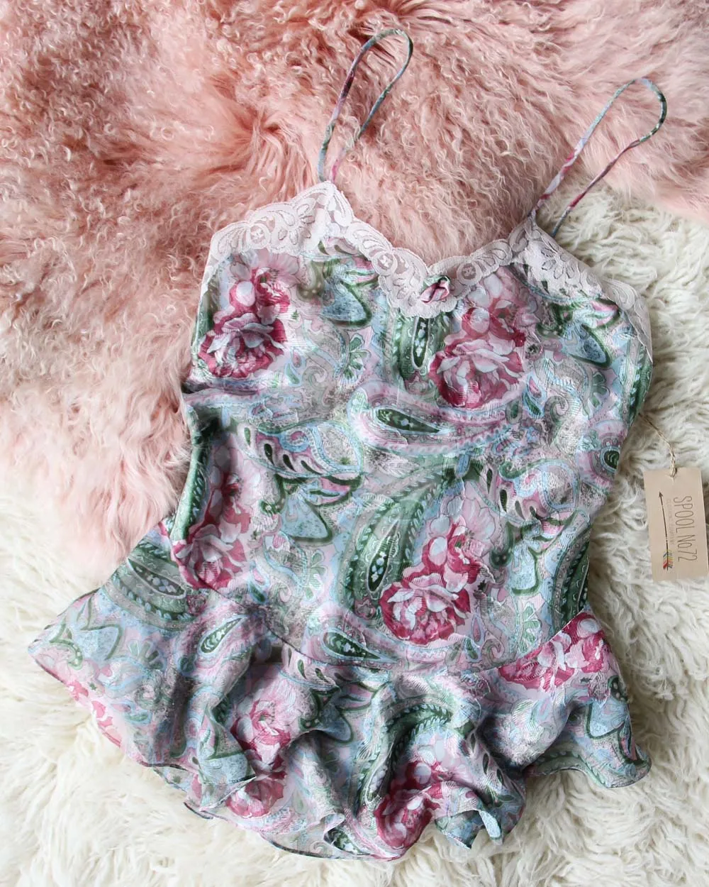 Vintage Paisley Lace Cami