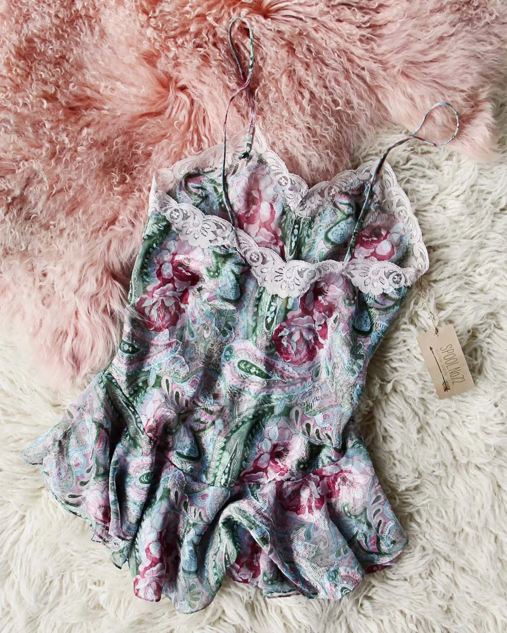 Vintage Paisley Lace Cami