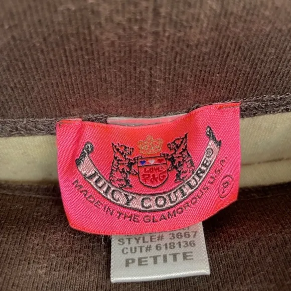 Vintage Y2K Brown Juicy Couture Paisley Pattern Velour Velvet Tiered Skirt