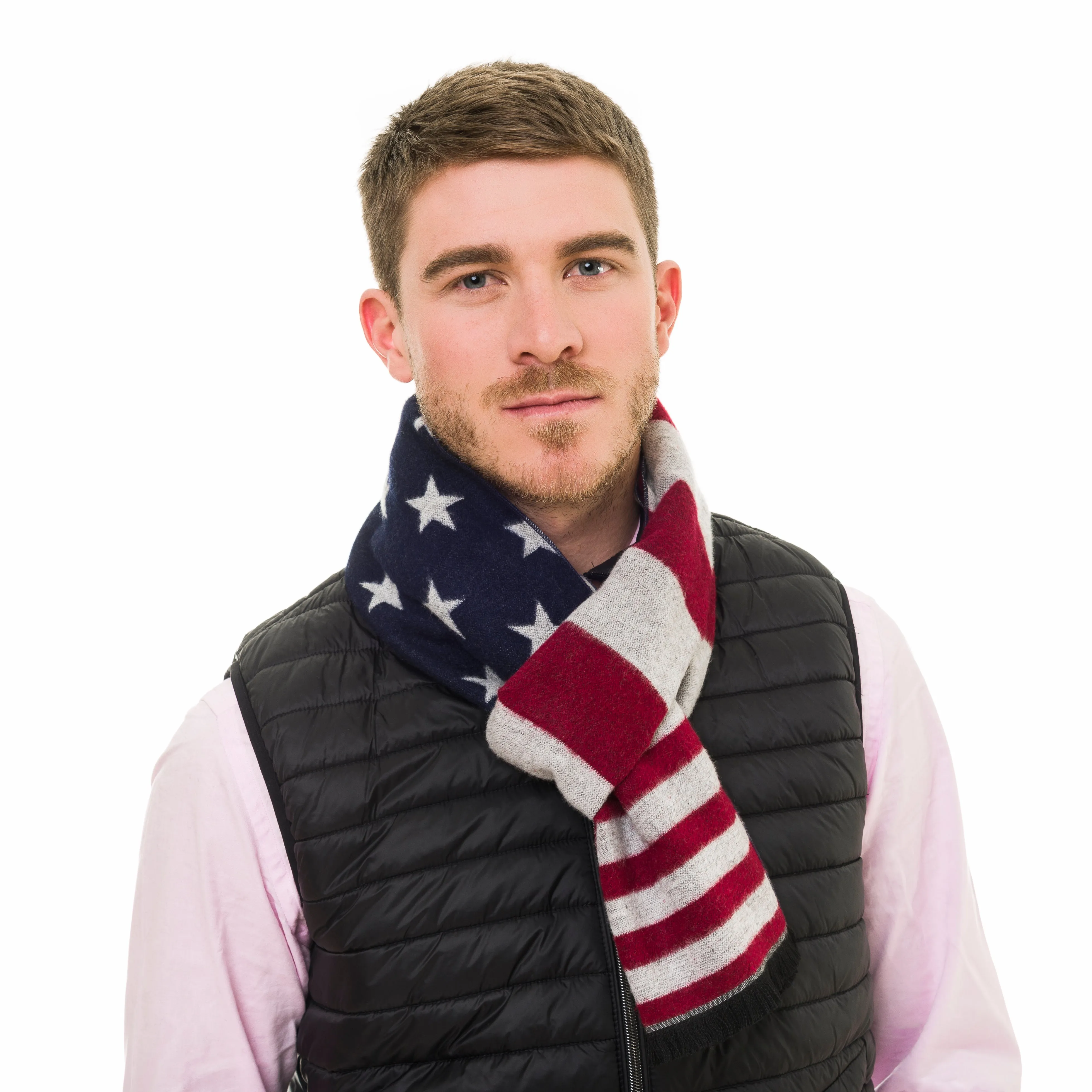 Viscose Men Scarves (American Flag)
