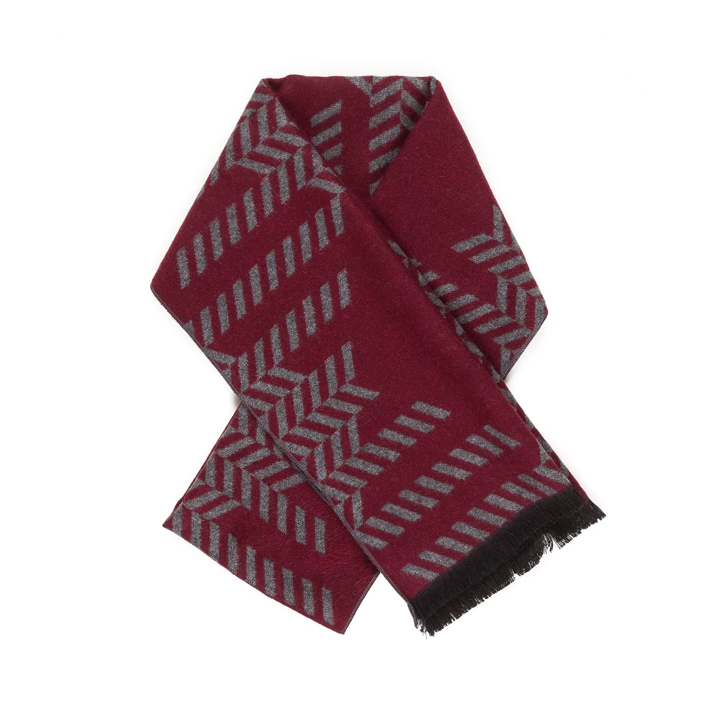 Viscose Men Scarves (Diamond Red)