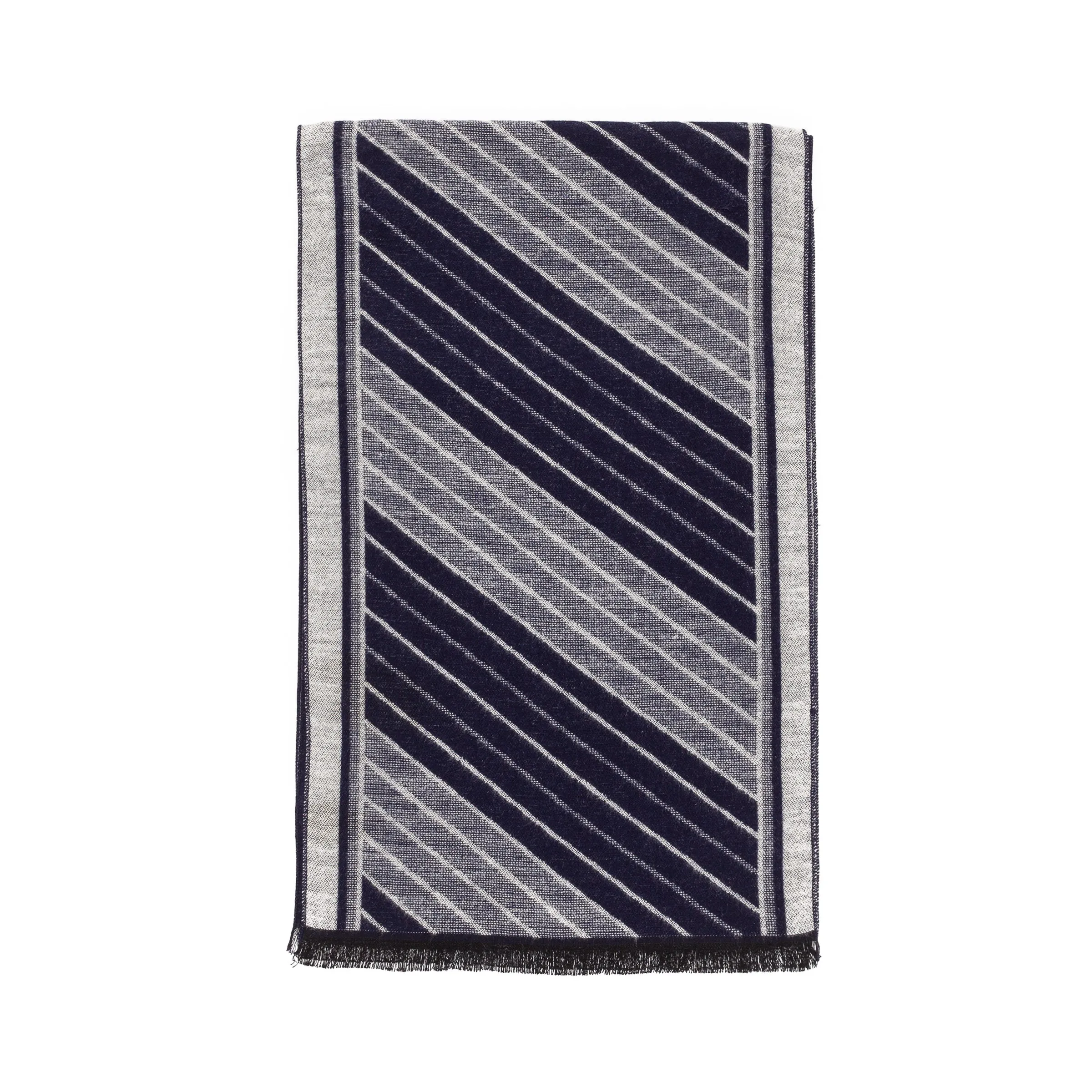 Viscose Men Scarves (Double Gray Strip)