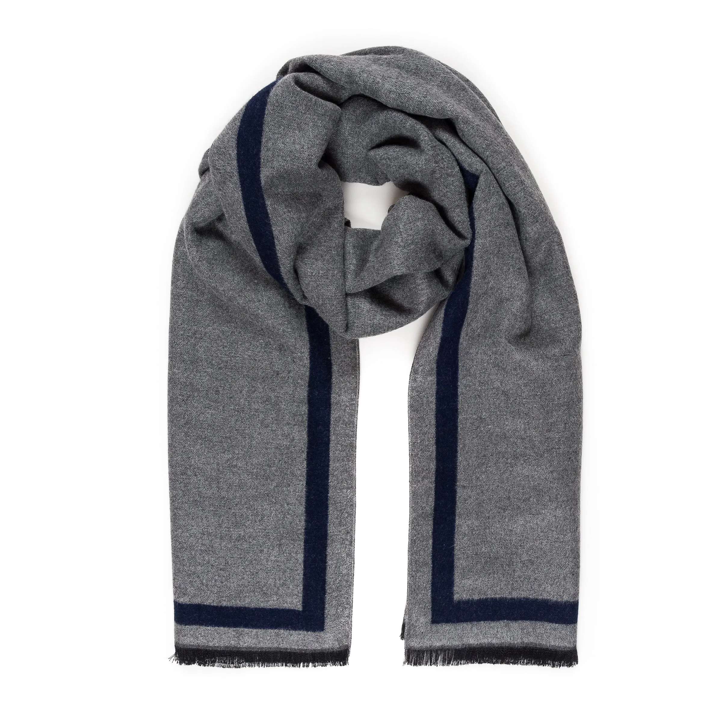 Viscose Men Scarves (Navy)