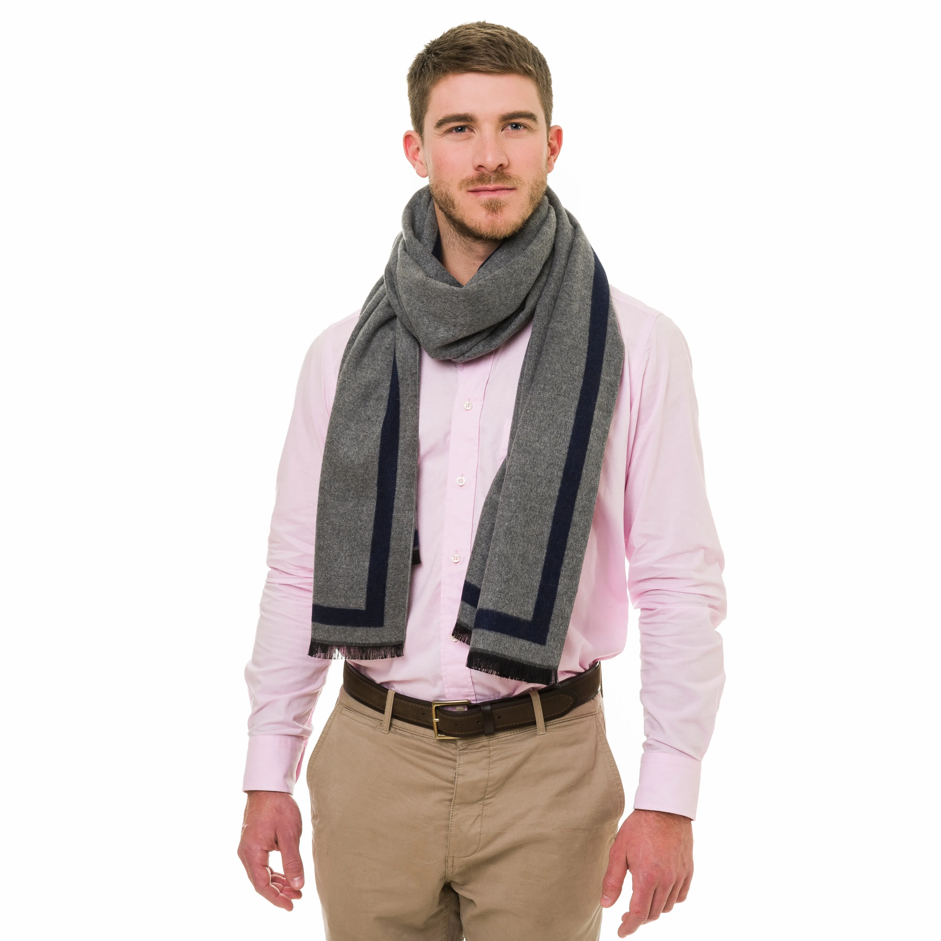 Viscose Men Scarves (Navy)