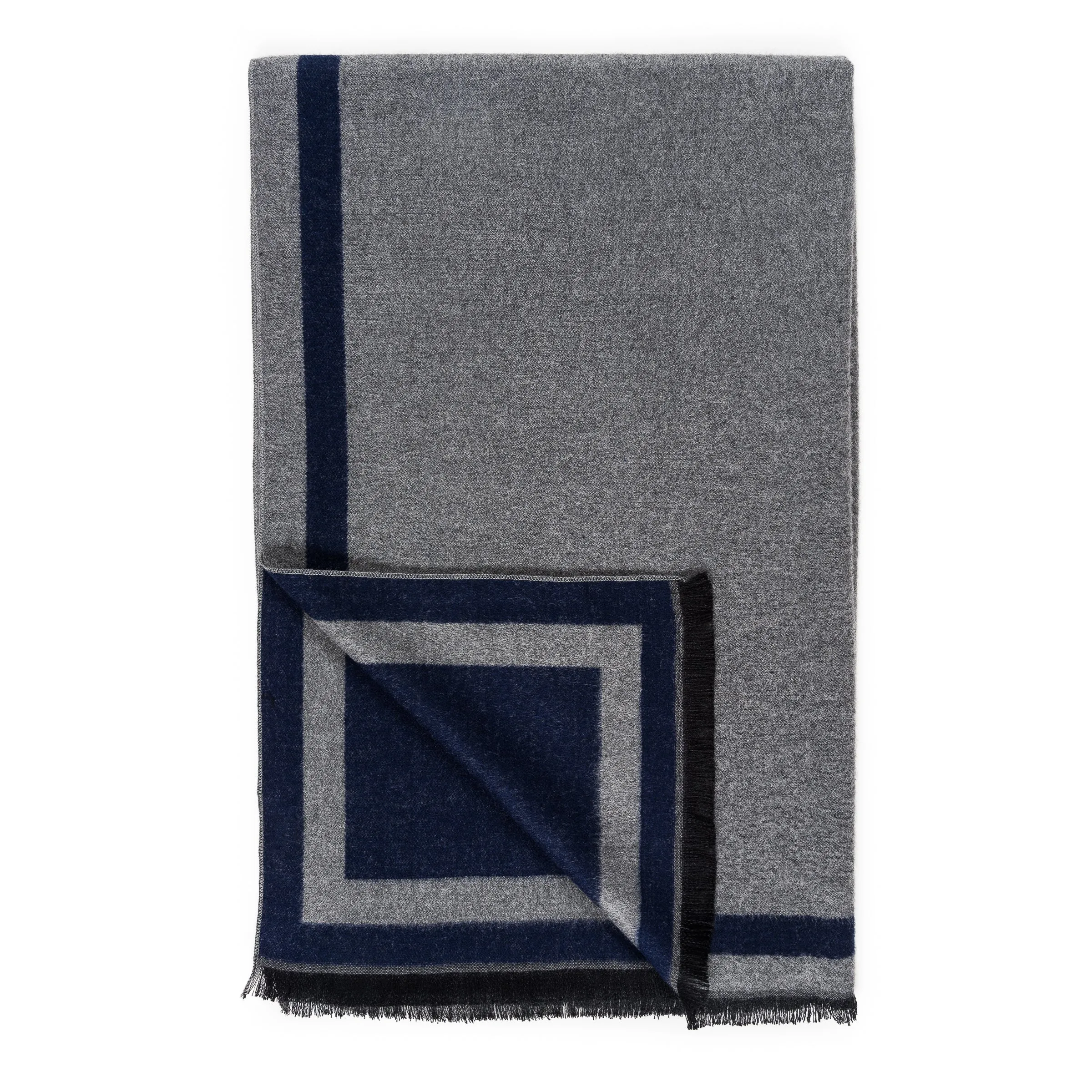 Viscose Men Scarves (Navy)