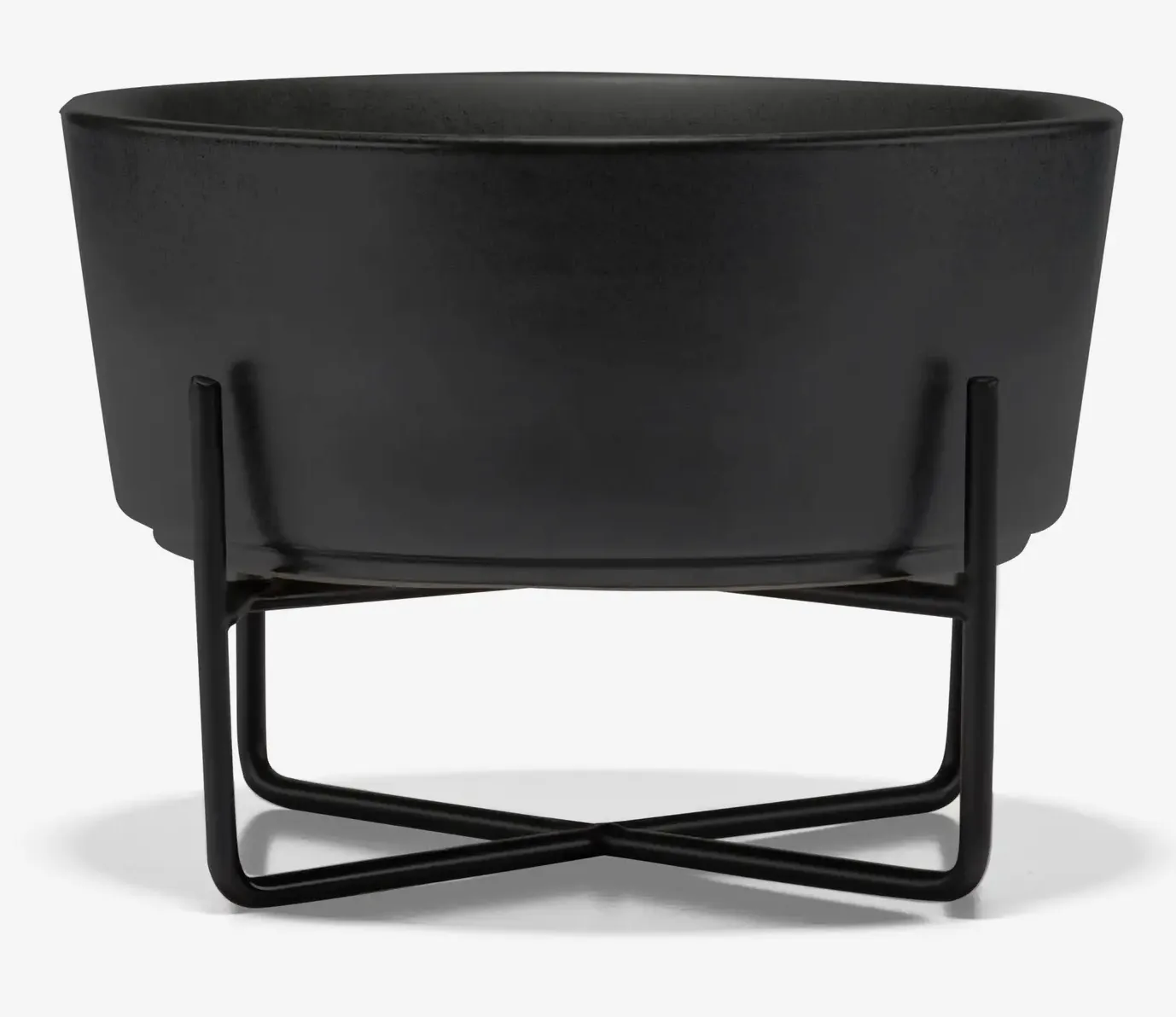Waggo Simple Solid Dog Bowl and Stand