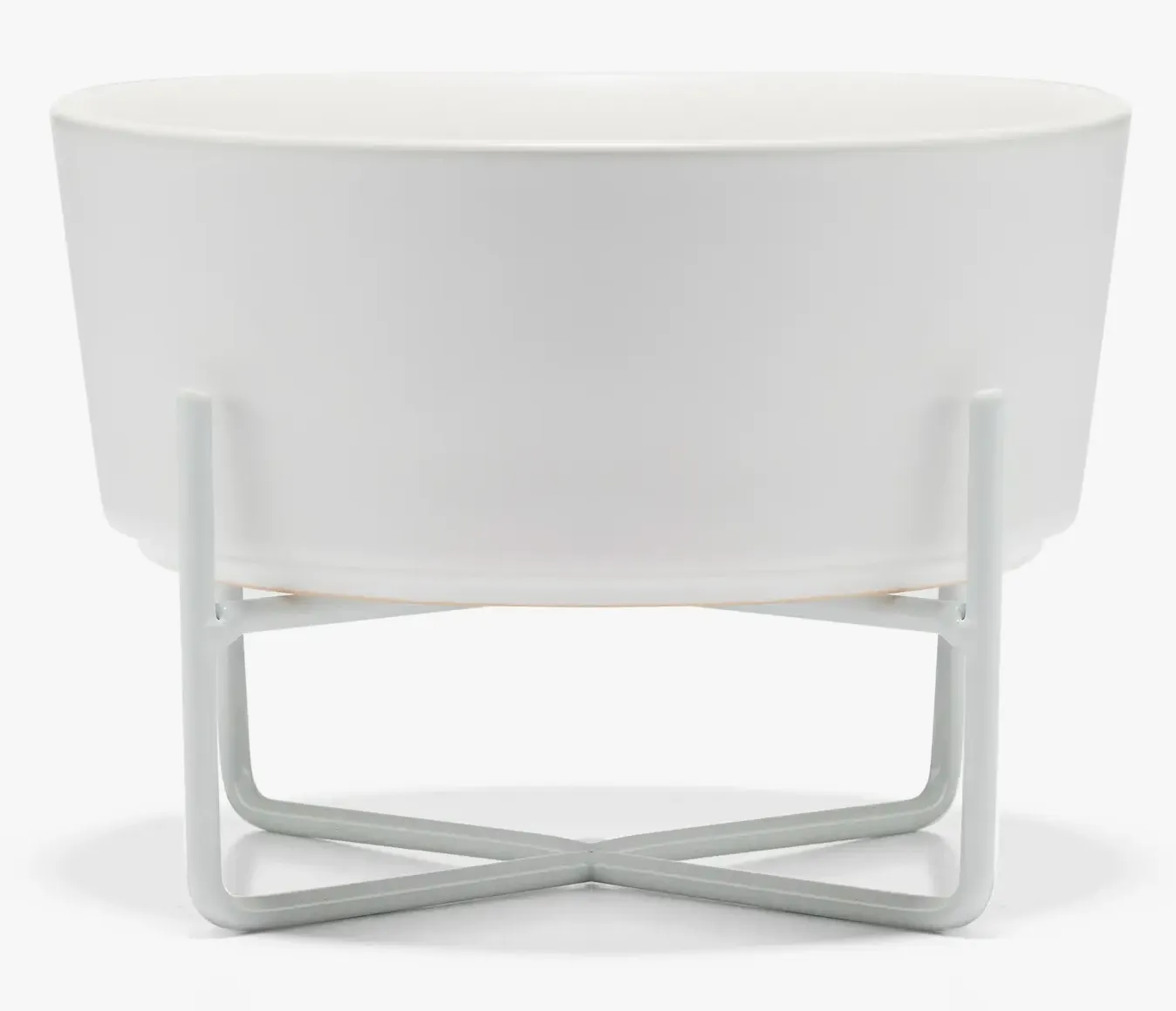 Waggo Simple Solid Dog Bowl and Stand