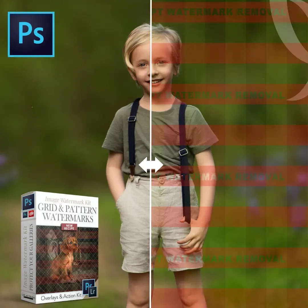 Watermark Grid and Overlays for image protection