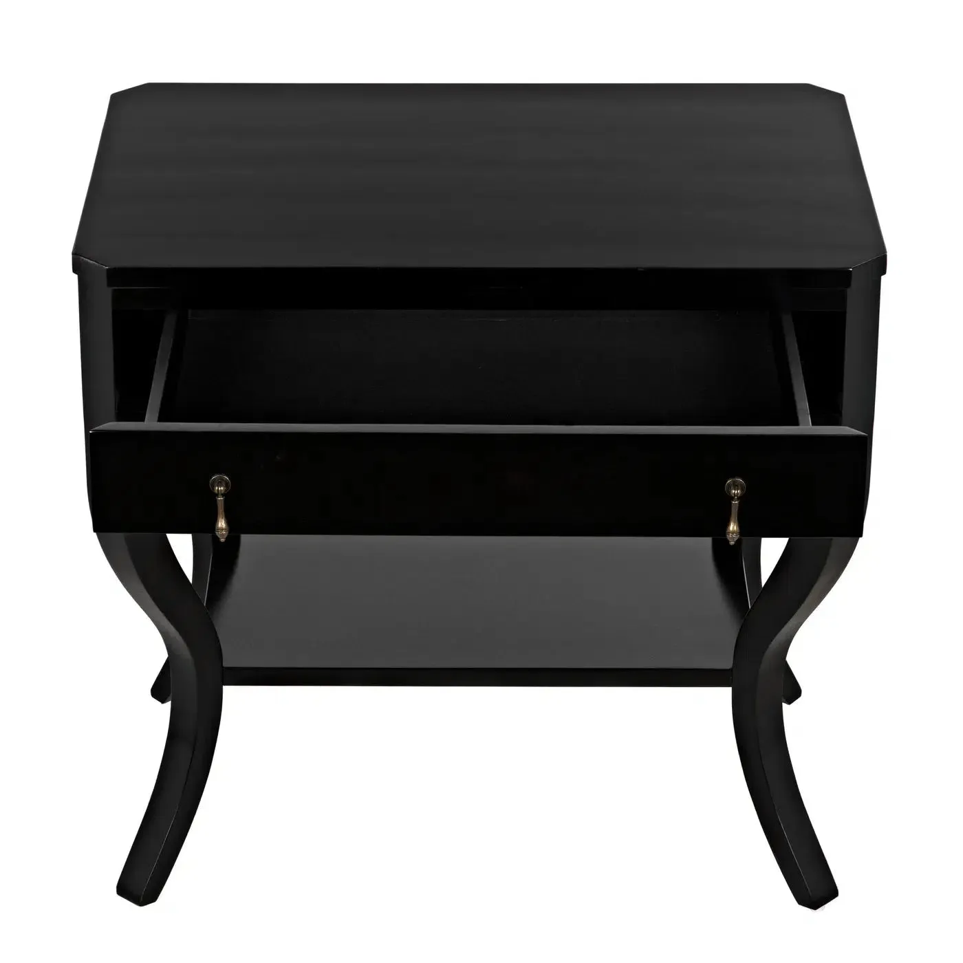 Weldon Side Table, Distressed Black