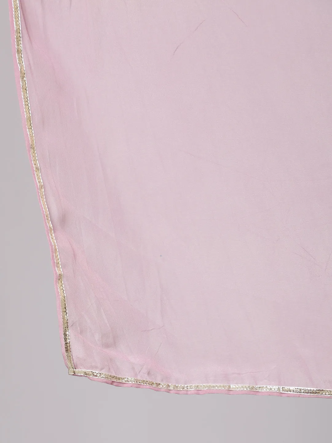 Wine Silk Printed Kurta With Sharara And  Ombre Organza Dupatta