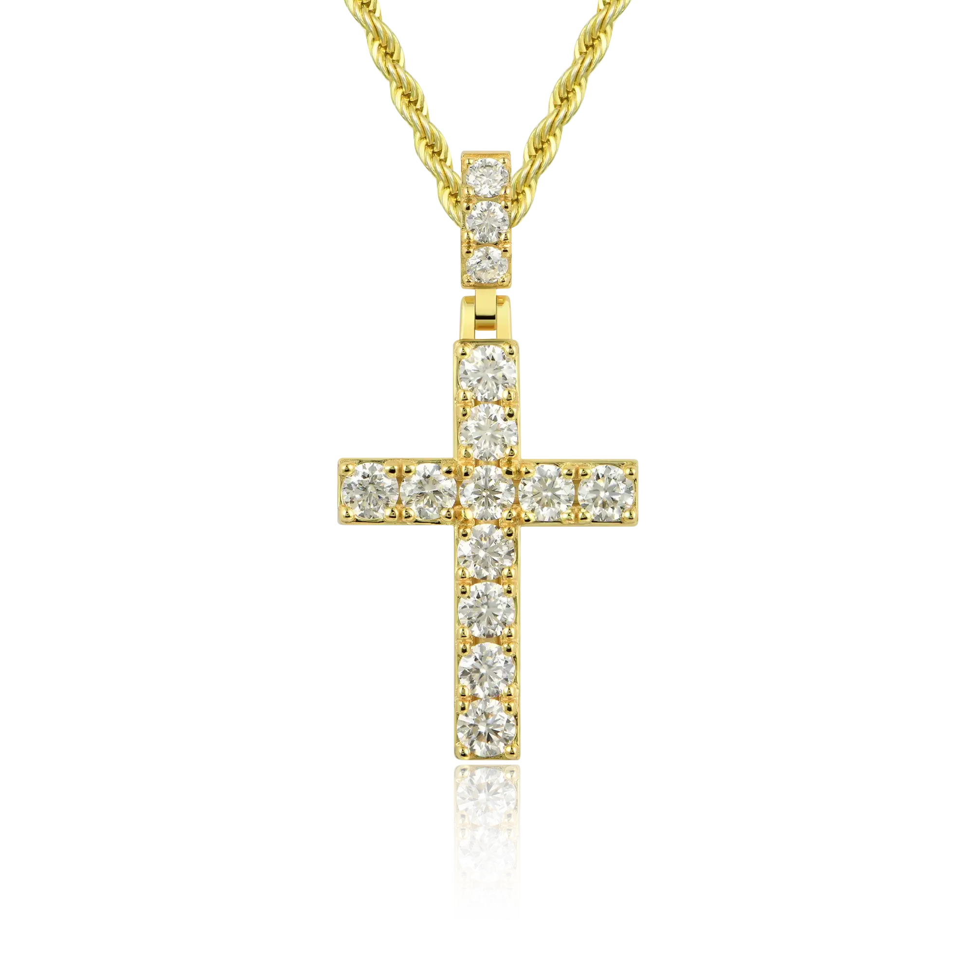 Women's Solid Tennis Cross Pendant - Medium
