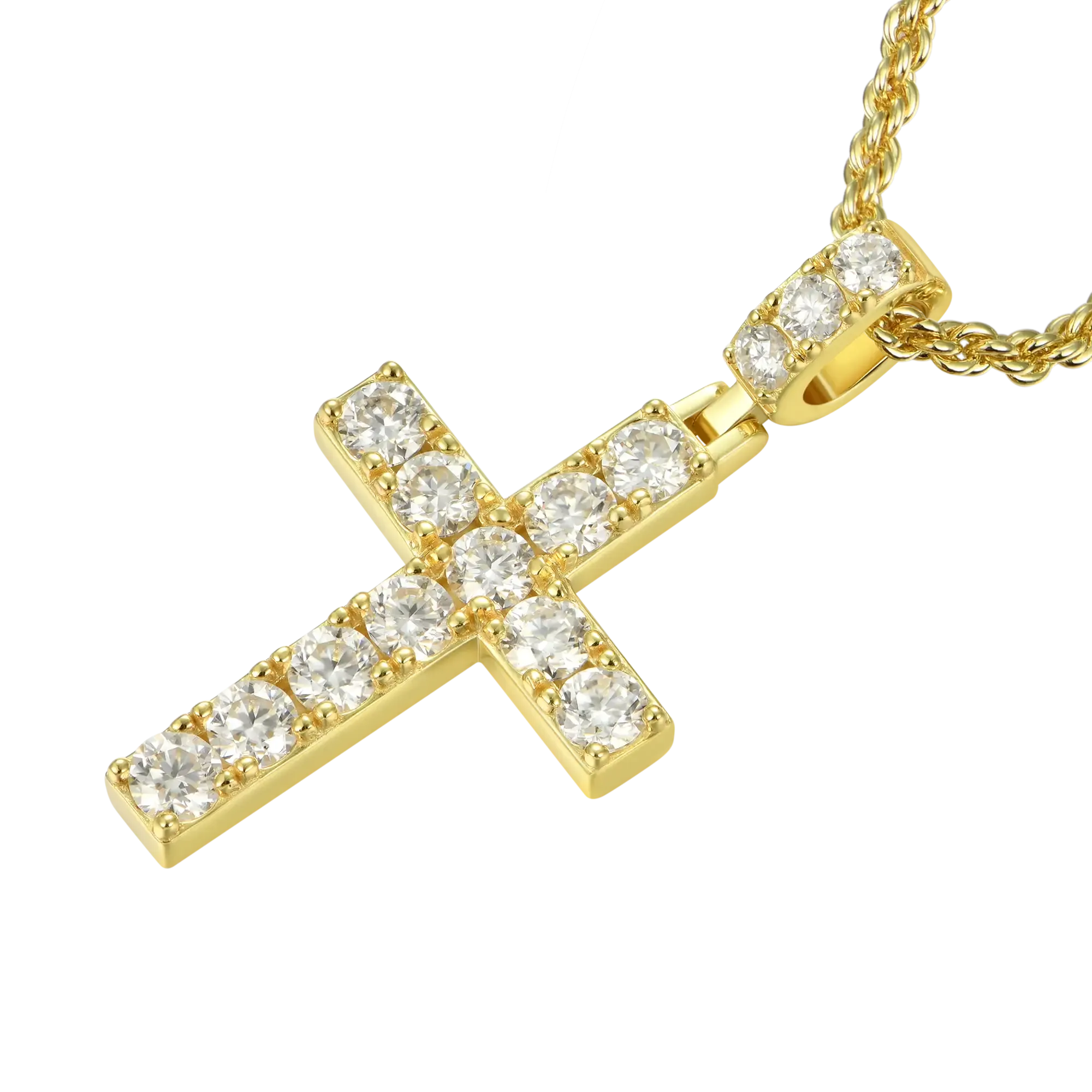 Women's Solid Tennis Cross Pendant - Medium
