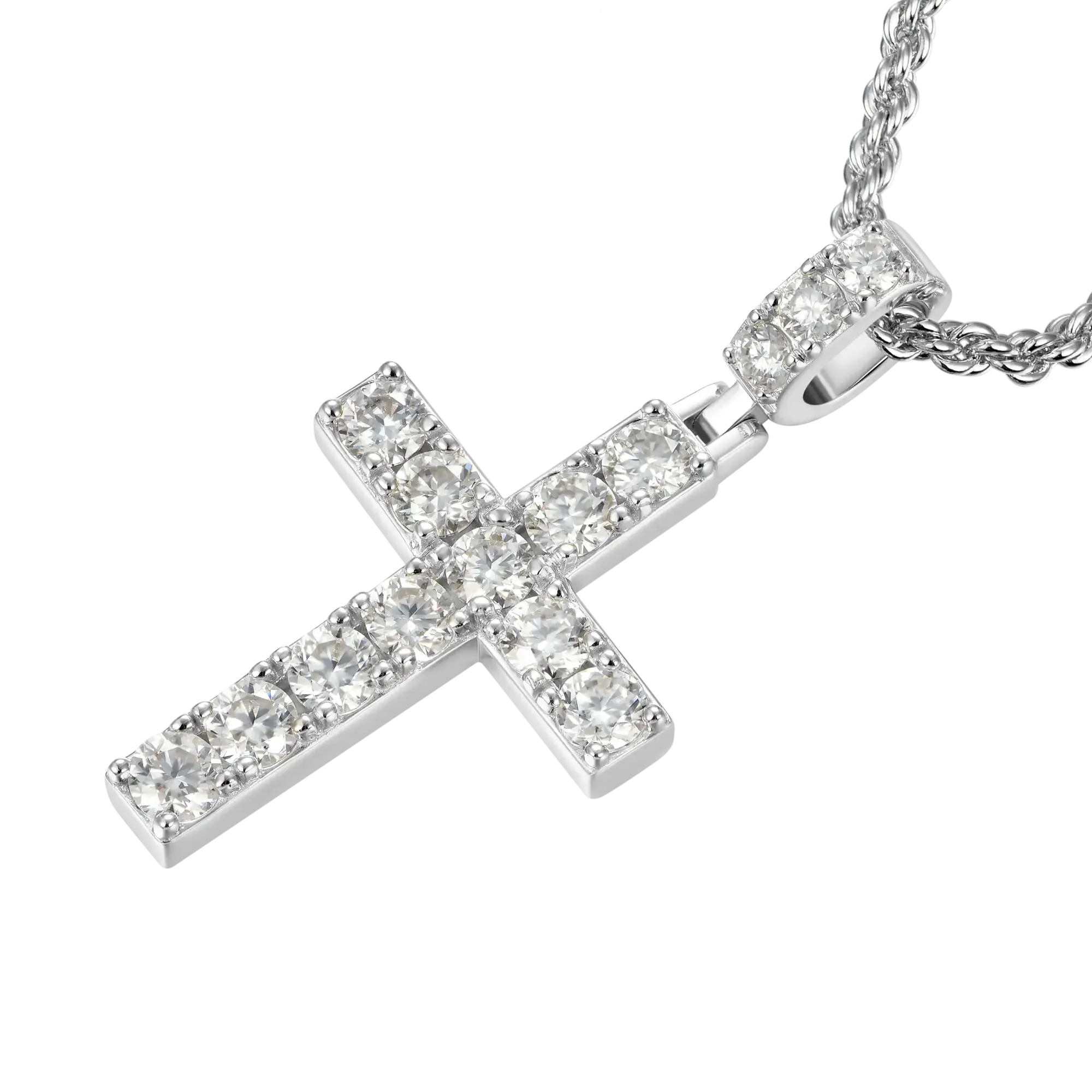 Women's Solid Tennis Cross Pendant - Medium