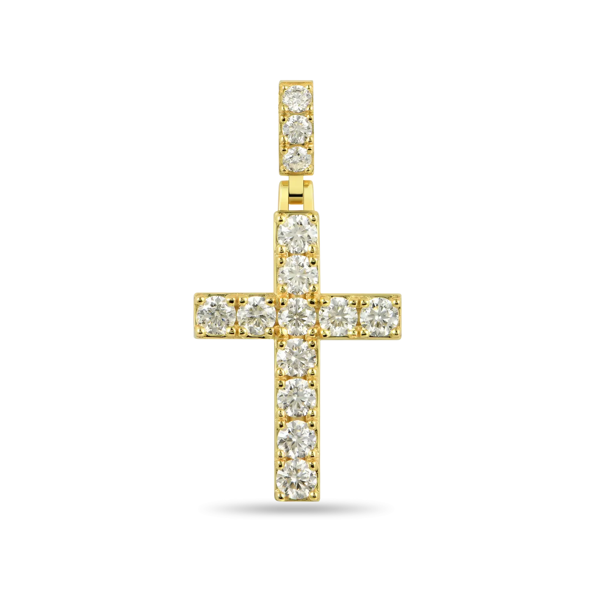 Women's Solid Tennis Cross Pendant - Medium