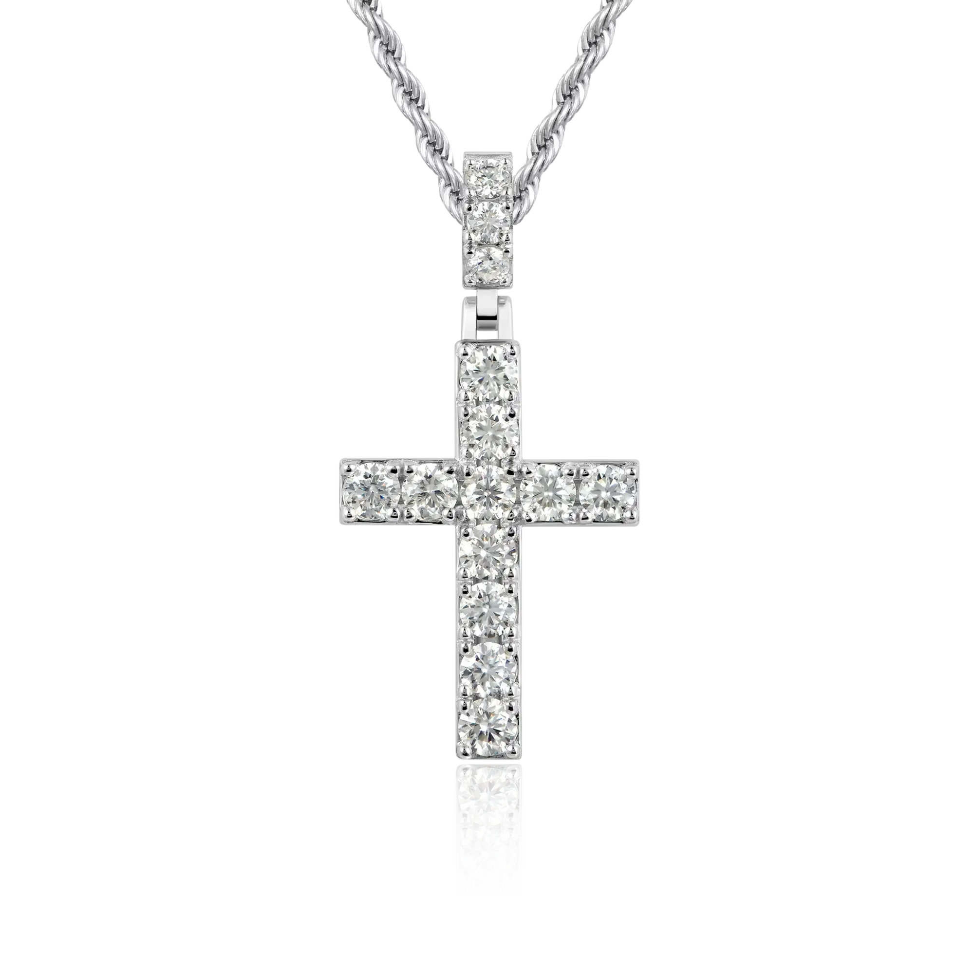 Women's Solid Tennis Cross Pendant - Medium