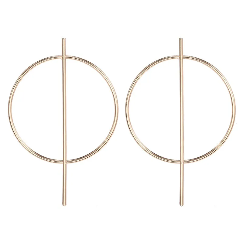 Women's Vintage Geometric Acrylic Drop Earrings with Irregular Shape