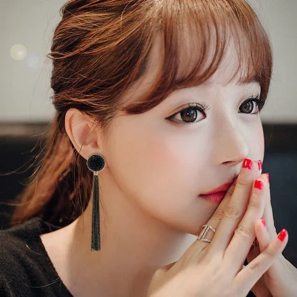 Women's Vintage Geometric Acrylic Drop Earrings with Irregular Shape