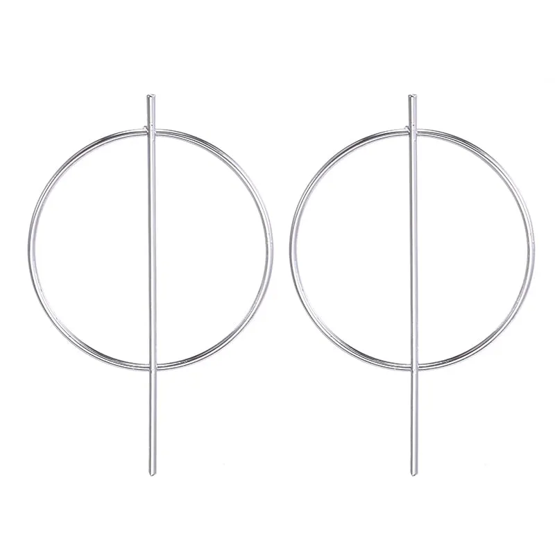 Women's Vintage Geometric Acrylic Drop Earrings with Irregular Shape