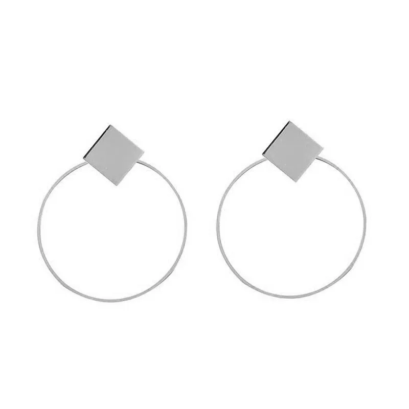 Women's Vintage Geometric Acrylic Drop Earrings with Irregular Shape