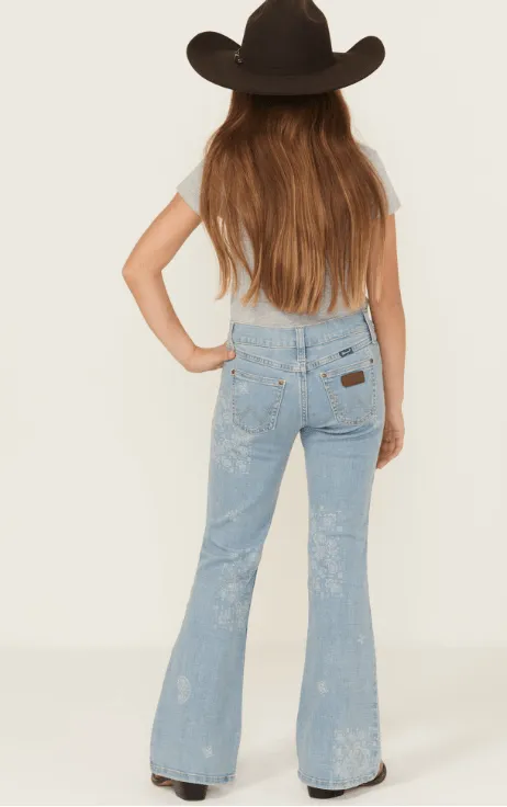 Wrangler Girl Melody Paisley Retro Flare