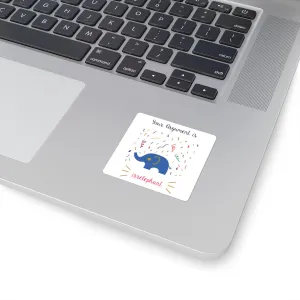 Your argument is irrelephant Square Stickers